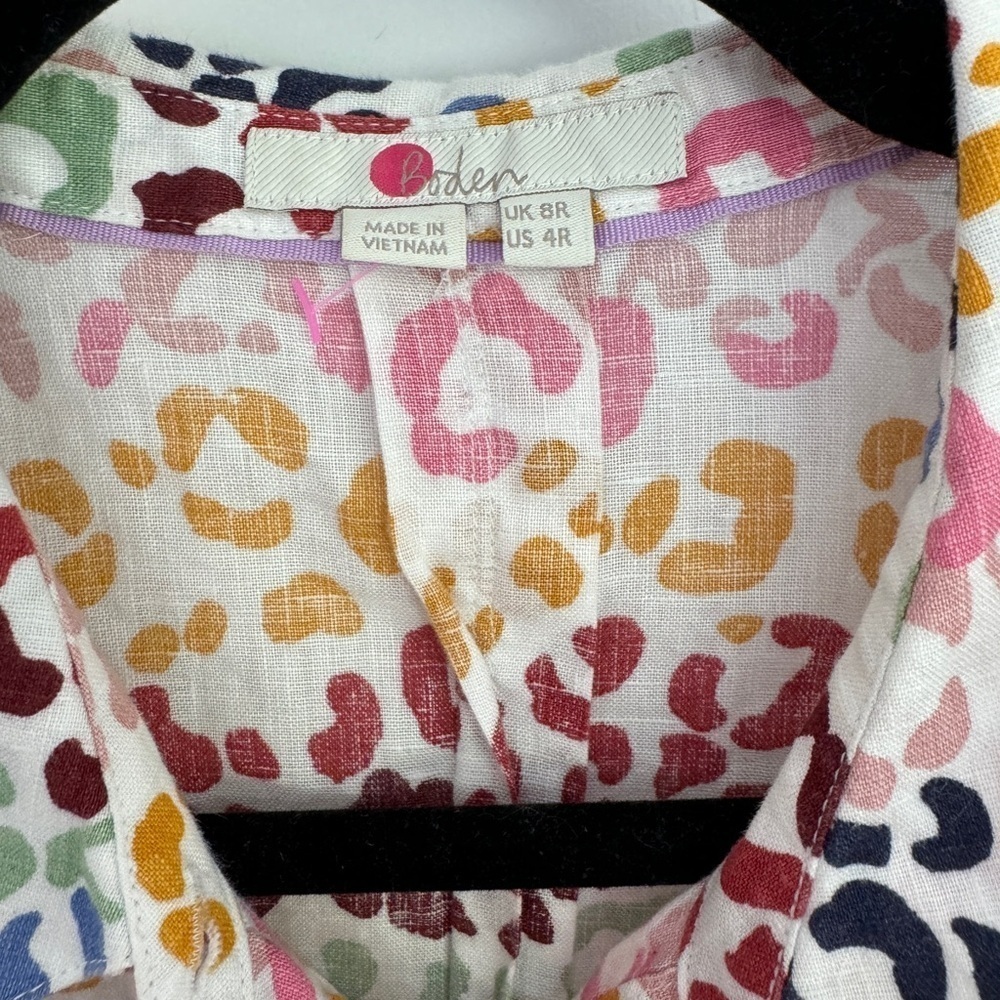 Boden Linen Sleeveless Top Size 6 Excellent Condition Women - Picture 4 of 6